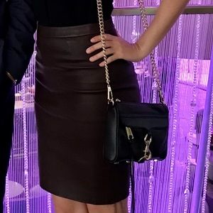 Coach leather skirt